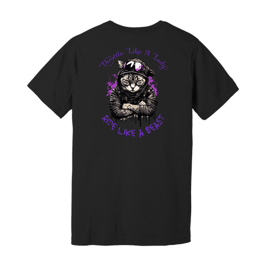 Throttle Like a Lady, Ride Like a Beast Tee